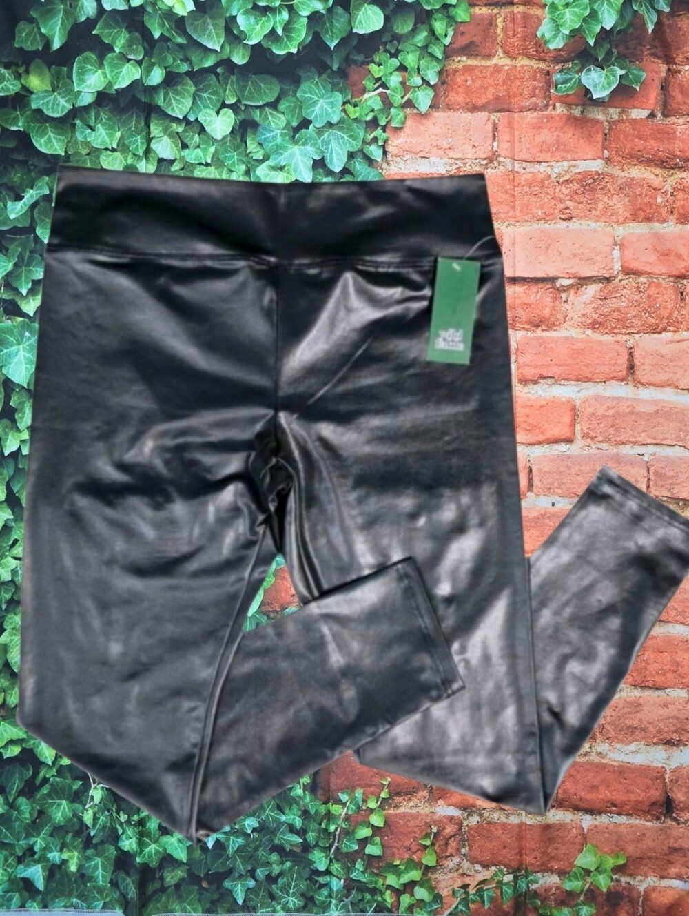 WILD FABLE | HIGH-ANKLE MID-WAIST PLEATHER LEGGINGS -NWT!